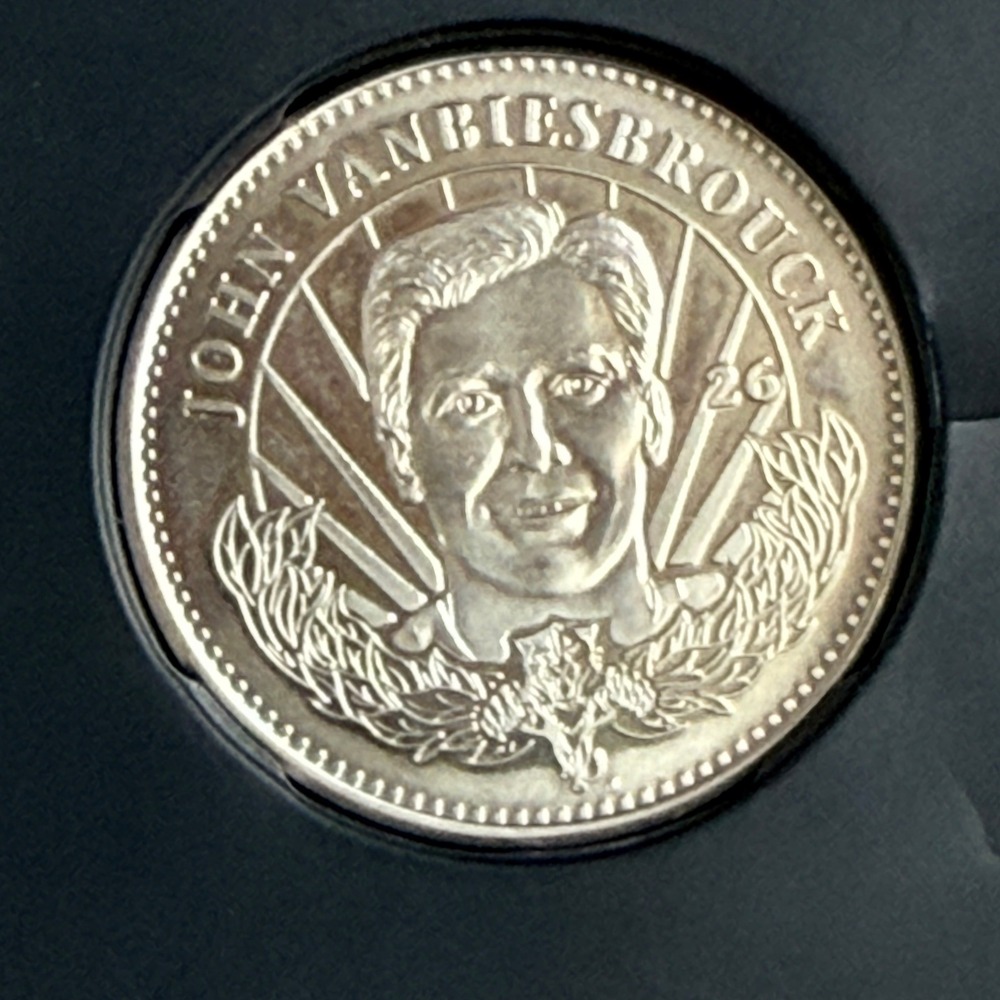 Pinnacle Mint John Vanbiesbrouck Hockey Coin Silver 1996-97 NHL Vintage Florida